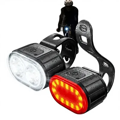 BOYID ZXC2 USB Rechargeable IP65 Waterproof 6000K Daylight LED Rear Light with 12000 Hours Lifespan for Cycling Handlebar Mount