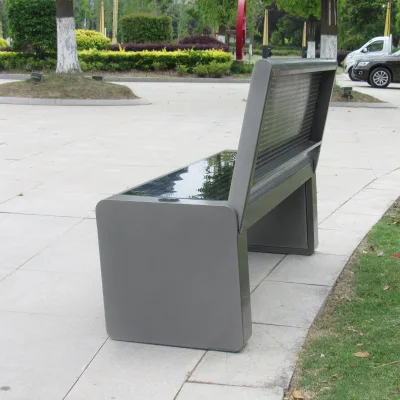 DDK Modern Style Smart Bench for Garden or Patio Made of Steel for School Use