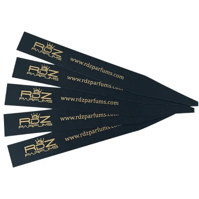 Print Logo Black White Absorbent Paper for Fragrance Perfume Testing Paper Strips Perfume Smelling Strips