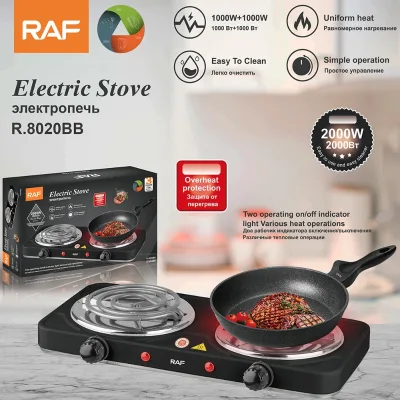 Safe Radiation-Free Dual Ring Portable Electric Cooking Heating Stove