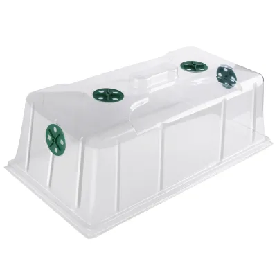 High Clear Plastic Dome Seed Cloning Kit with Super Sprouter Lid Humidity Dome for Garden Seedling Propagation for Home Use