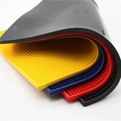 Customized Bar Spill Mat Promotion Rubber bar Mat Soft PVC Anti Slip Waterproof Safe Drink Rail Mat