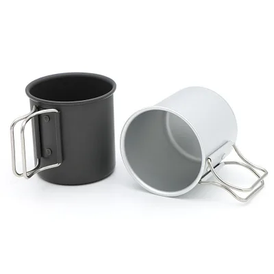 Aluminum Alloy 300ml Ultra-Light Portable Outdoor Camping Mug From Zhejiang for Tea & Coffee