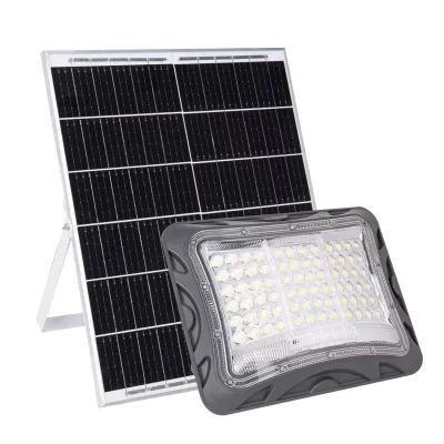 Rechargeable IP67 Waterproof LED Flood Light Remote Control Auto Motion Sensor Garden Exterior Solar Power Lighting Fixtures