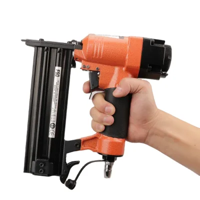 Wholesale Power Tools Air Nailer Gun Straight Nail Gun Pneumatic Nailing Stapler Furniture Wire Stapler