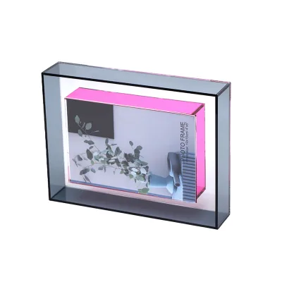 HOMESWEET Home Decoration 4X6"5X7"Wall Mounted Acrylic Photo Frames Clear Acrylic Hanging Picture Frame