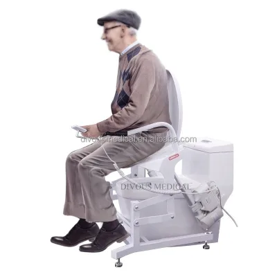Smart Electric Raised Toilet Seat for Seniors with Armrests - Commode Lifter with Tool-Free Setup Non-Slip Surface
