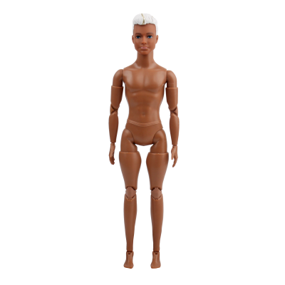 21 moveable jointed ABS plastic nake doll male doll nude body move doll full body joints black skin doll toy male factory supply