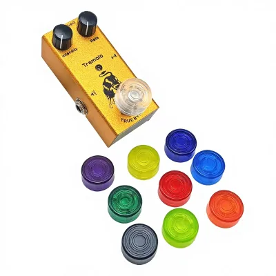 Multicolor Single Block Electric Guitar Effector Accessory Bassoon Plastic Foot Cap Optional Nail Cap Musical Instrument