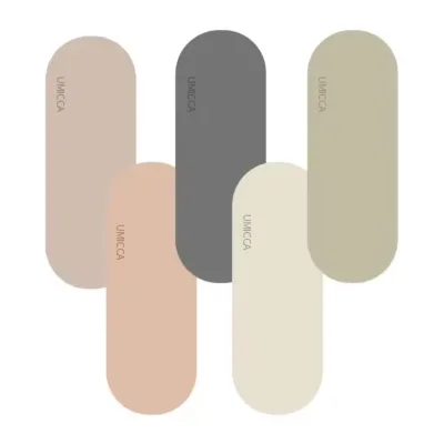 non-slip fully  solid color logo print vegan matte polyurethane rubber oval curve beige cream polyurethane yoga mat 6mm