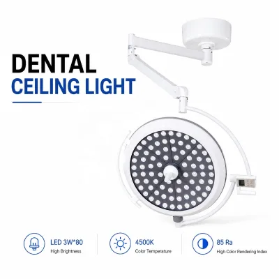 Dental Surgical Light 240W Ceiling-Mounted Shadowless Lampara Para Unidad Odontologica Gnatus Hospital Light Dental Unit Lamp