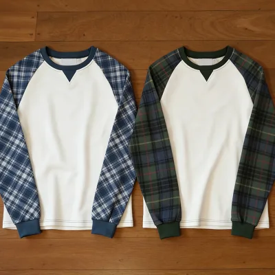 Custom 100% Cotton Waffle Round Neck Sweatshirt Digital Printing Long Sleeve Streetwear Thermal Long Sleeve Shirt for Men
