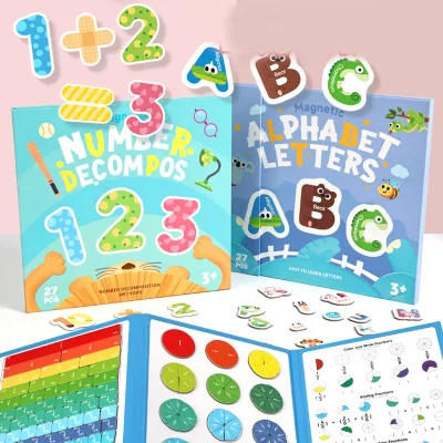 Montessori Learning Busy Books Alphabet Number Wooden 26-shaped Letters Teaching Aids