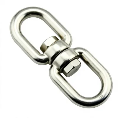 8-Shaped Universal Heavy Duty Polished Rotating Ring 304/316 Stainless Steel Eye & Eye Jaw & Eye Jaw & Jaw Swivels Chain Buckle