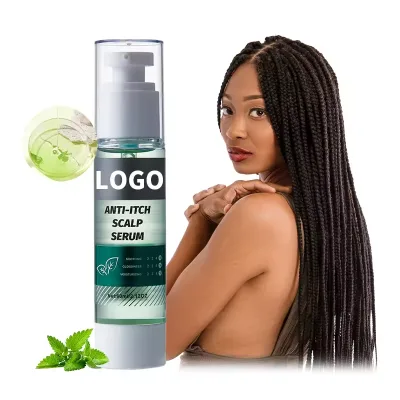 Factory Custom logo 60ml Soothing Hair Repair Anti Itch Treatment Anti Frizz Moisturizing Shining Luster Hair Scalp Serum