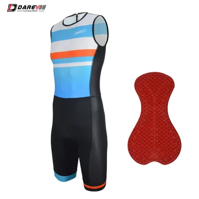 OEM Men's Triathlon Speedsuit New Design Sleeveless Cycling Jersey Race Suit Plus Size Breathable Seamless Triathlon Wetsuit