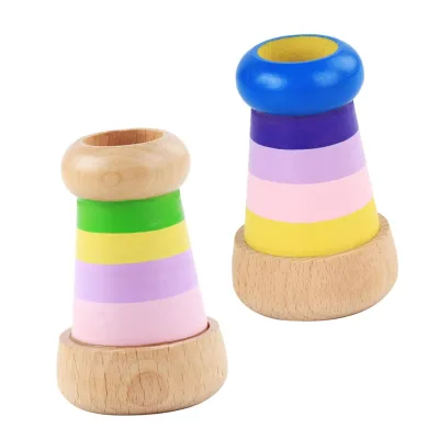 Hot Sale Promotion Early Educational Toy Teleidoscope  Imporove Children's Imagination Wooden Kaleidoscope