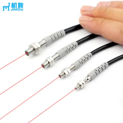 M3/M4/M5/M6 Mini Laser Diffuse Photoelectric Sensor 30-200mm Adjustable 10-30VDC Stainless Steel Housing