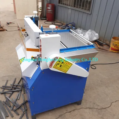 HHS-600 PLC Controlled Silicone Rubber Strip Cross Cutter/ Rubber Slicer Slitter Machine with Cutting Length Adjustable