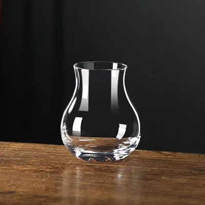SNW Customized logo Vintage Design Luxury Whiskey Tasting Glass Leadfree Crystal Handblown Shot Glass Whiskey Snifter Glass