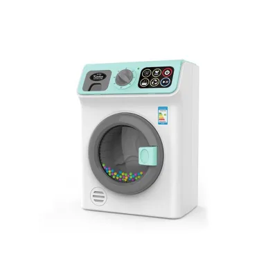 Realistic Pretend Play Toy Washing Machine Toy for Kids With Light and Sound