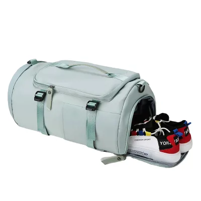 Custom Logo Large Capacity Fitness Waterproof Sports Gym Bag Outdoor Sports Travel Backpack With Shoes Pocket