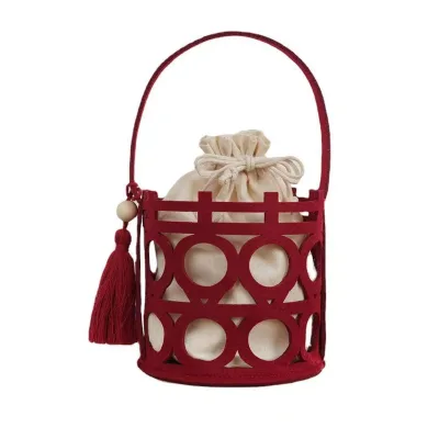 Low Price 2024 New Gift Box Hollow Box Basket Felt Bag