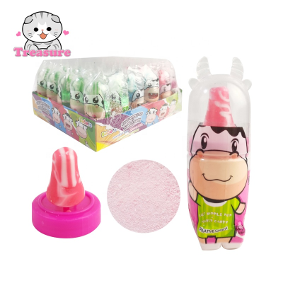 Cartoon Cow Nipple Candy with Sour Powder Candy Toy Candy