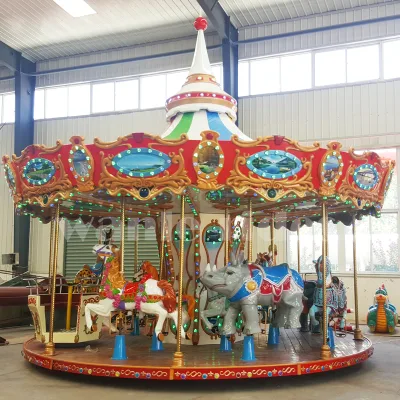 Romantic Classic Carousel with 16 Seats for Outdoor Rental or Fixed Installation