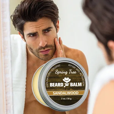 Helps Soften Regrowth and Tame Beard Organic Beard Oil Beard Balm Moisture Private Label Customize
