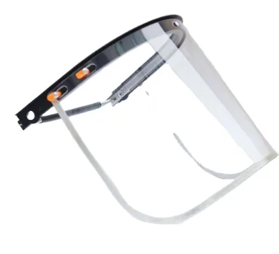 Protective Face Holder Aluminum Rimmed Safety PVC Protective Anti-impact Face Screen Panel Thickens a Single Panel