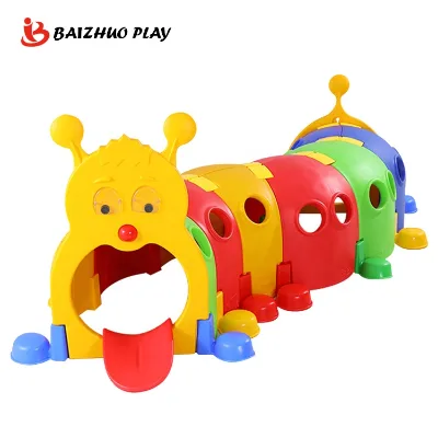 Children's Indoor Playground Equipment Elf Toy Tunnel Puzzle Kindergarten Plastic Toy Shopping Mall CE Certified for Sale
