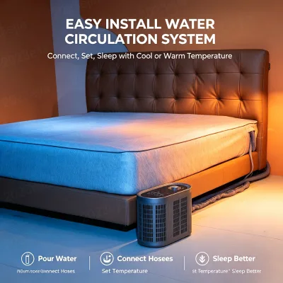 AI Smart Heating & Cooling Mattress Pad, Portable Temperature Control Camping Bed Pad for Outdoor Tent RV Travel