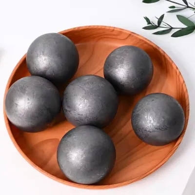 Wholesale High Quality Shungite Sphere Polished Nature Crystal Stone Healing Ball Craft for Honey and Gift Decoration