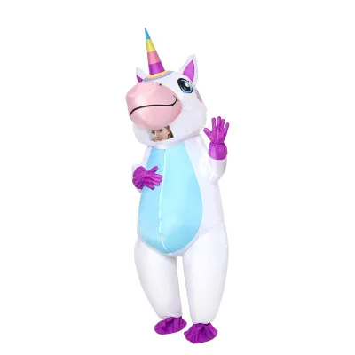 Creations Halloween Kids Inflatable Costume Full Body Unicorn Blow up Costume Inflatable Unicorn Costumes for Parties