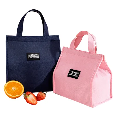 Wholesale Thermal Insulated Food Delivery Bag Reusable Grocery Shopping Cooler Letter Pattern Aluminum Foil Customized Color