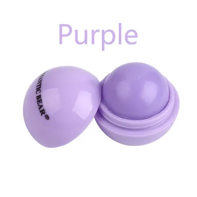 Natural Moisturizing Lipstick Makeup Ball Lip Balm Fruit Flavor Multi Flavors Lip Balm Round Ball for Women