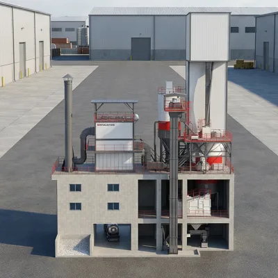Unusual Automatic Dry Mortar Mixing Plant with Engine Pump & Gearbox-Customized High Quality Mud Grout Batching Plant