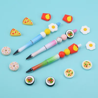 Custom Wholesale Food Grade Loose Silicone Focal Beads for Pens