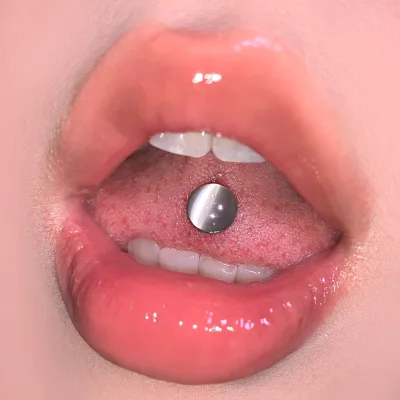 Titanium Steel Tongue Nails Piercing Lips Jewelry Cat's Eye Lengua Piercing Personality Earrings Studs for Men Women Wholesale