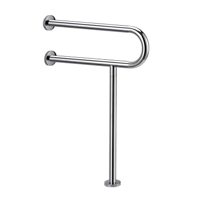 Grab Bar Rail Non Slip Shower Grab Bars U T Shaped Floor Handrail Non Slip Anti Fall Load Bearing Bathroom Standing Grab Bar