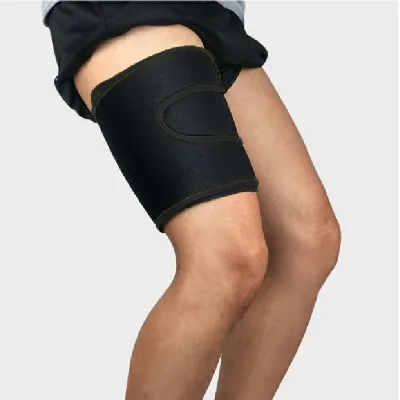 Neoprene Knee Brace Chloroprene Rubber Leg Strap Thigh Injury Prevention Leg Support Sleeve for Basketball Running Protective