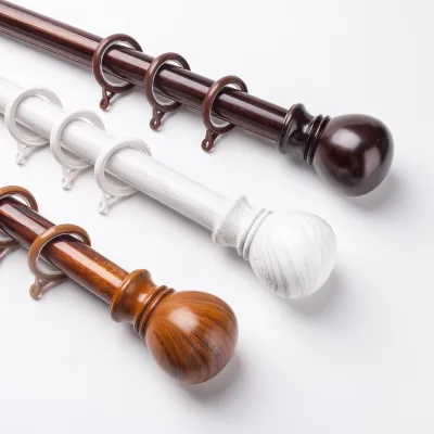 Curtain Rod Set Anodized Sliver Extruded Aluminum Profile Curtain Bracket and Metal Curtain Tube