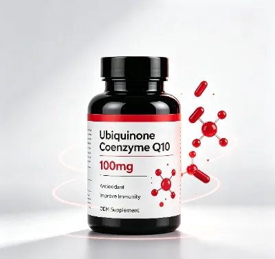 OEM Ubiquinone Coenzyme Q10 Softgels 100mg Antioxidant Improve Immunity
