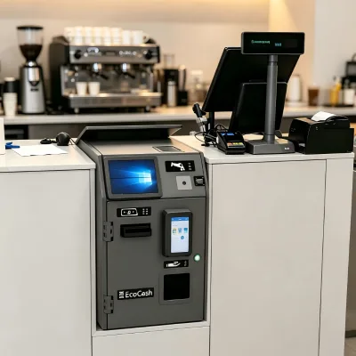 Smart Cash Register Machine Desktop Compact Space Saving POS Integrated Automated for Small Business Shop