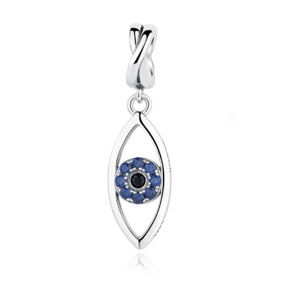 Sterling Silver Dark Blue Pendant Charms 925 Silver