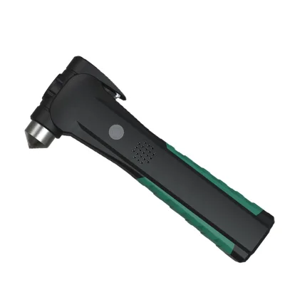 Multifunctional Battery Powered Flashlight Safety Hammer Escape Rescue Flashlight With Alarm