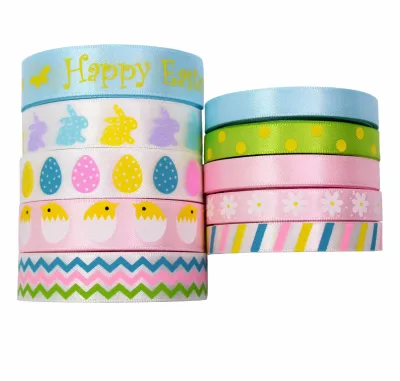 Custom logo Eco-friendly Satin Christmas Tree Ribbon Roll Garland Decoration Christmas Christmas Wired Plaid Ribbons