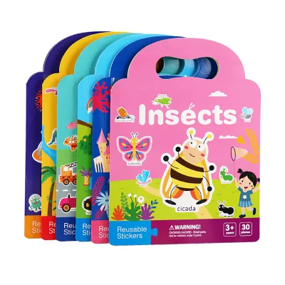 Wholesale Sticker Book Children Activity Book Printing Reusable Bubble Sticker Book Educational Book Printing Service