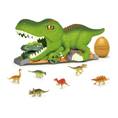 Wholesale FREE WAY CAR Dinosaur Devouring Car Dinosaur Car Slide Toy with Crashable Toy